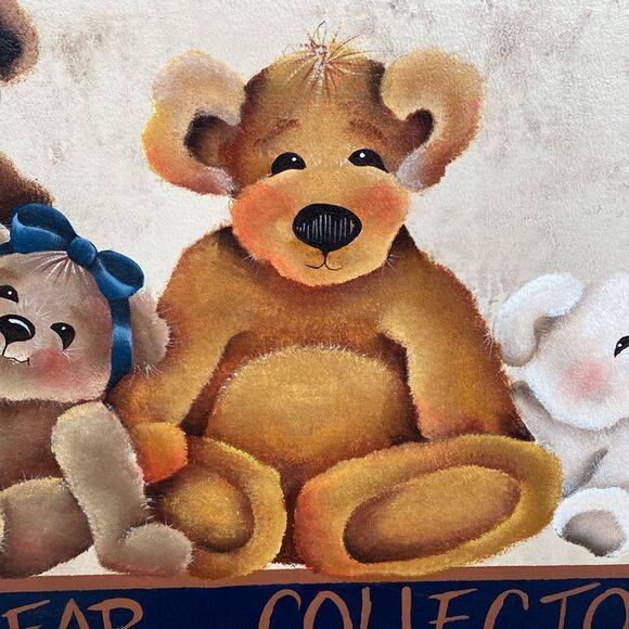 Vintage Hand Painted “Teddy Bear Collector” Large Suitcase - Picture 9 of 15